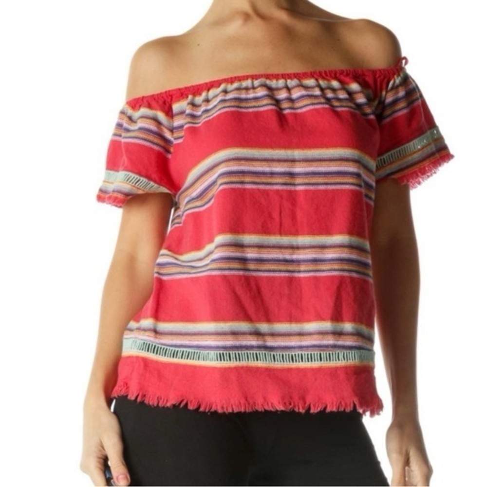 dRA Los Angeles by Anthropologie Off the Shoulder Boho Revival Top Size XS